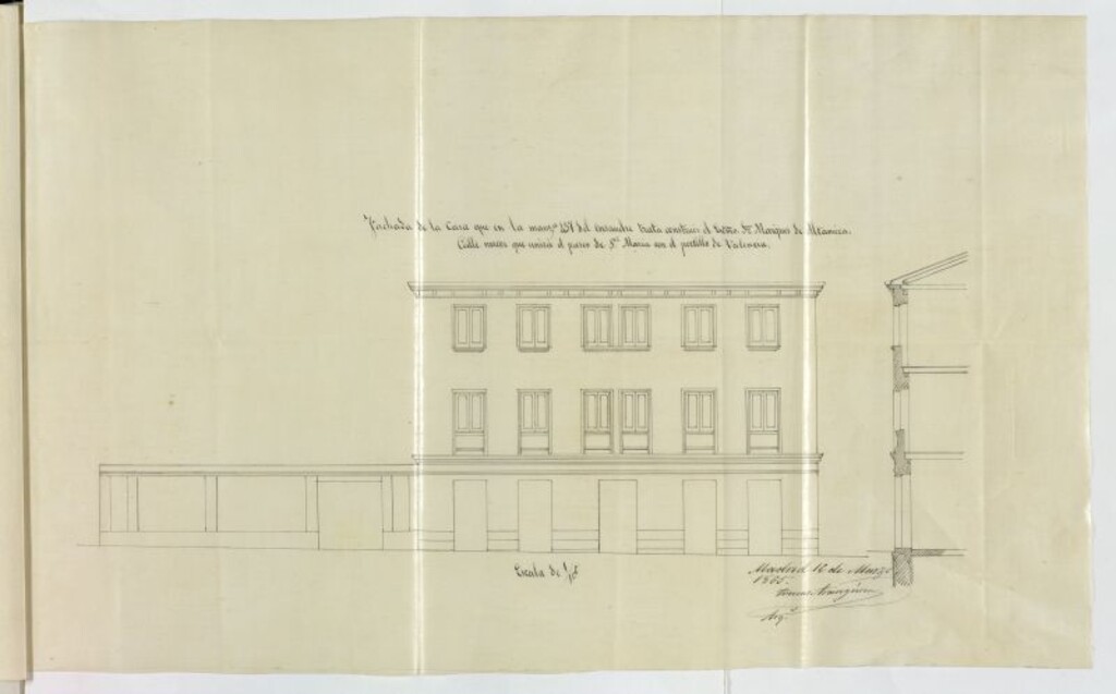 Miniatura de Excmo. Sr. Marqués de Altamira, expediente instruido en solicitud de licencia para edificar una casa en la manzana 437.