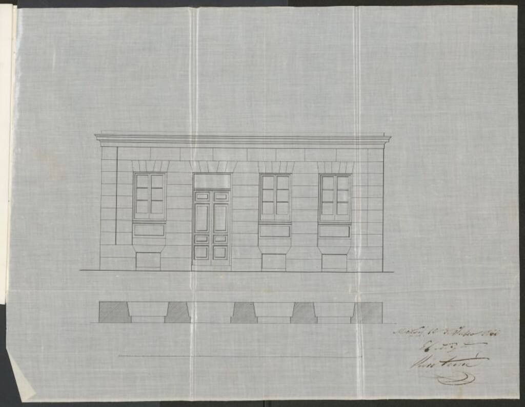 Miniatura de D. Mariano Artal, expediente instruido en solicitud de licencia para edificar una casa en el nº 4 kilometro de la carretera de Francia.