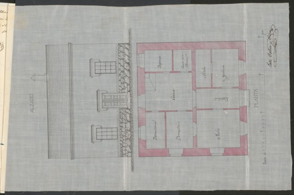 Miniatura de D. Eusebio Adrados, expediente instruido en solicitud de licencia para edificar en el Barrio de la Prosperidad.