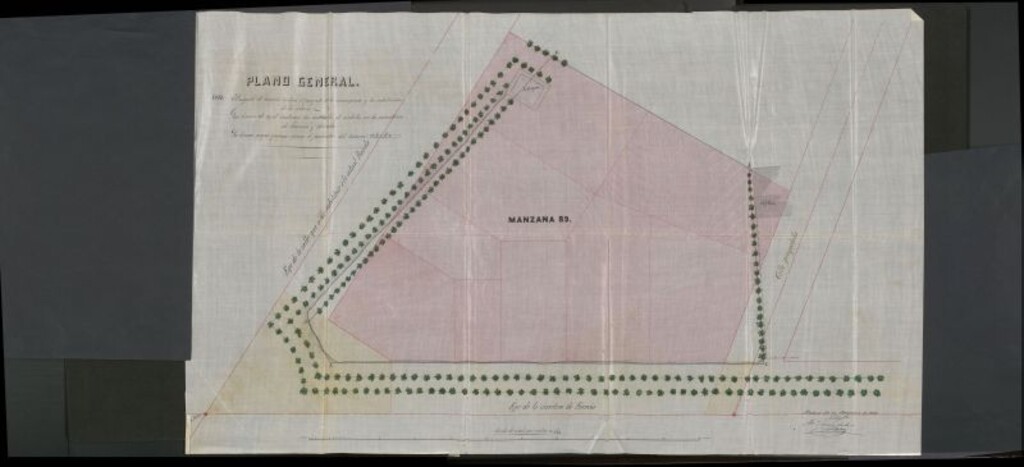 Miniatura de D. Nicanor Ochandatay, expediente de instrucción en solicitud de licencia para construir en la manzana 89.