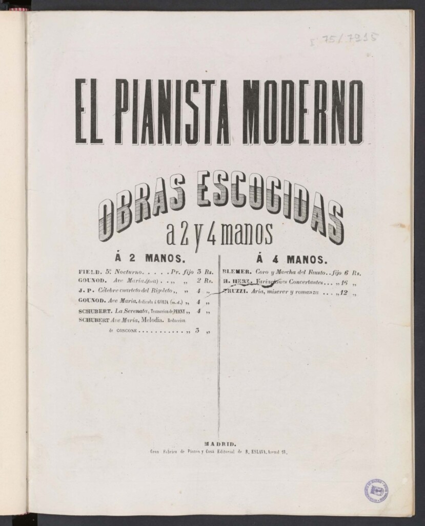Miniatura de El pianista moderno