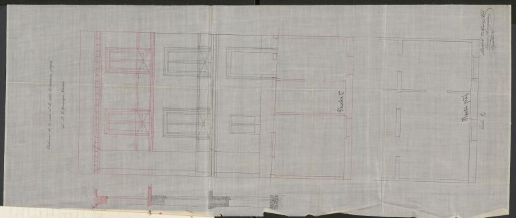 Miniatura de D. Francisco Atienzo, en solicitud de licencias para aumentar un 2º piso en su casa calle de Luciente nº 11.