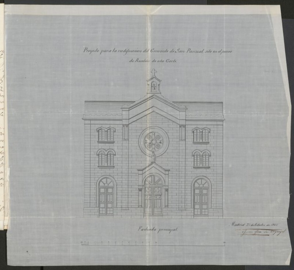 Miniatura de D. José Mª Díaz de Cevallos, representante del Excmo. Sr. Duque de Osuna para construir de nueva planta la Iglesia y Convento de Monjas de S. Pascual sito en el Paseo de Recoletos nº 3.