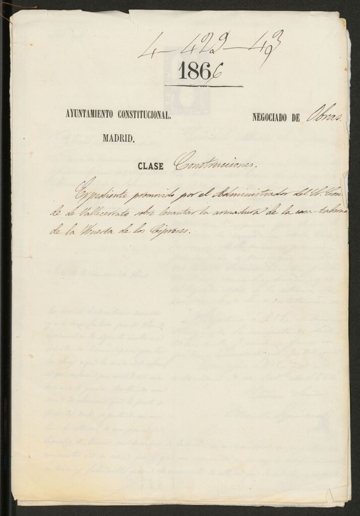Miniatura de El Administrador del Sr. Conde de Vallecerrato, sobre levantar la armadura de la casa taberna de la Huerta de los Cipreses.