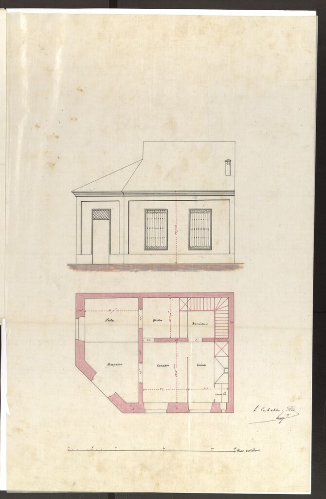 Miniatura de D. Francisco Lorenzo Montes, expediente instruido en solicitud de licencia para edificar en la manzana C frente a Docks.
