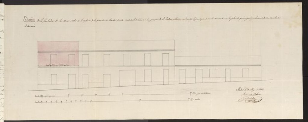 Miniatura de D. Teodoro Muñoz, expediente instruido en solicitud de licencia para continuar la edificación de la casa nº 10 calle del Sur.