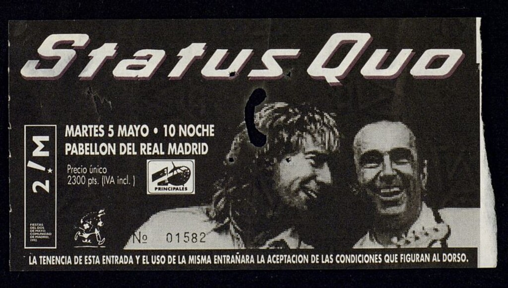 Miniatura de Entrada para el concierto de Status Quo