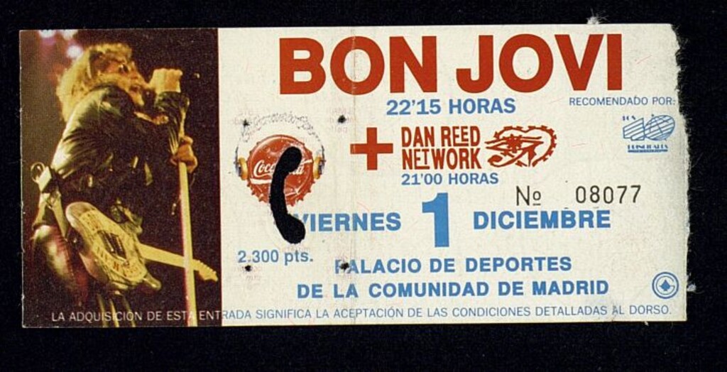 Miniatura de Entrada para el concierto de Bon Jovi
