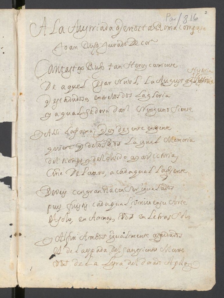 Miniatura de Las seiscientas apotegmas de Juan Rufo, jurado de cordova, coronista del señor D. Juan de Austria ; y estas son otras quinientas de D. Luis Rufo, su hixo : dirigidas al Principe nuestro señor