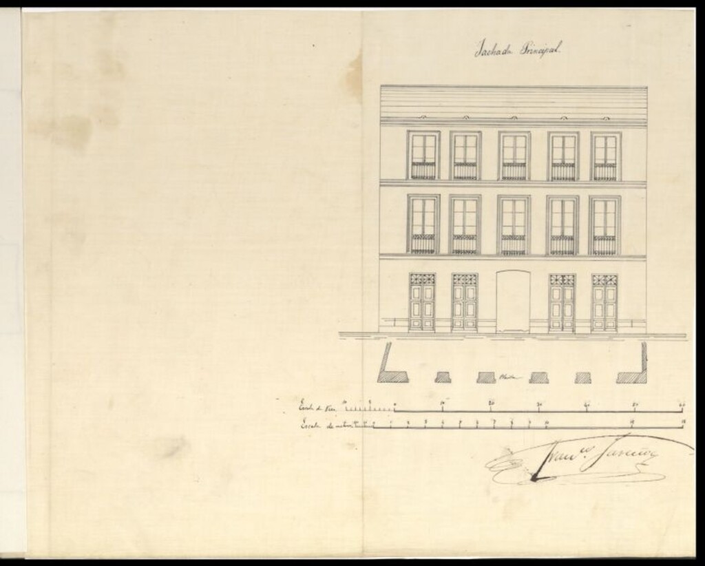 Miniatura de D. José Urles, en solicitud de licencia para edificar en terreno de su propiedad en la Carretera de Aragón.