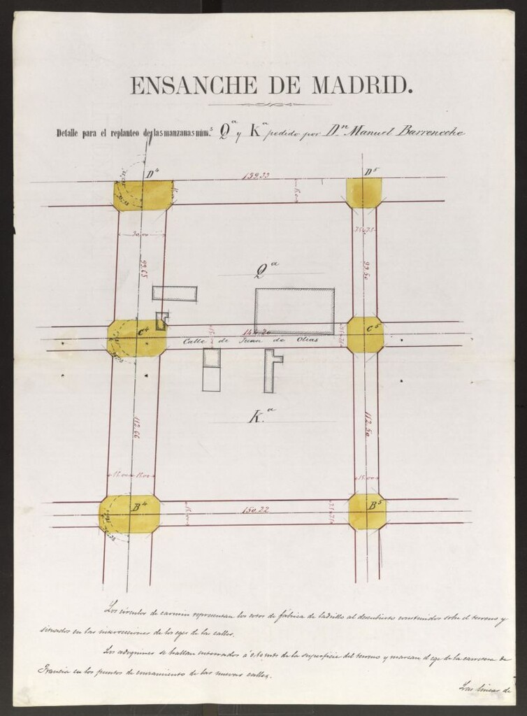 Miniatura de D. Manuel de Barreneche, licencia para construir en un solar sito en la Carretera de Francia.
