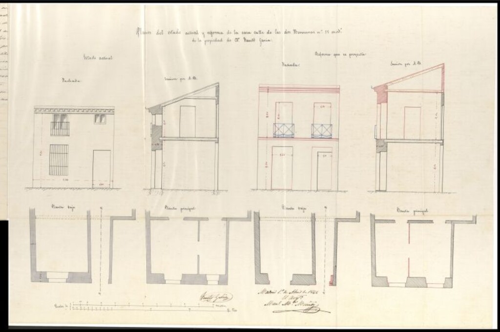 Miniatura de D. Fausto García, dueño de la casa calle de dos Hermanas nº 15 moderno, en solicitud de licencia para aumentar la altura de las fincas.