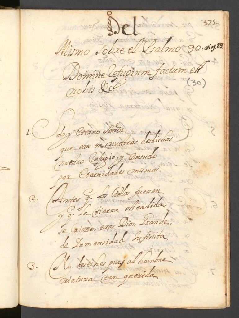 Miniatura de Del mismo sobre el Psalmo 90. Domine refugium factum est nobis, &