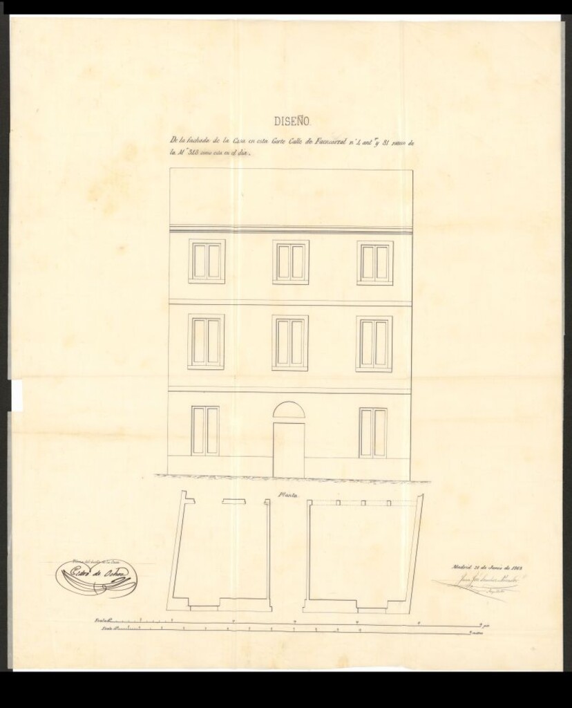 Miniatura de D. Pedro de Ochoa, dueño de la casa calle de Fuencarral nº 81 nuevo, en solicitud de licencia para aumentar dos pisos, y dar mayor elevación al 2º.