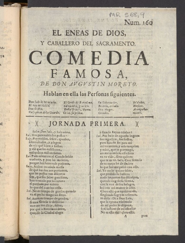 Miniatura de El Eneas de Dios y el caballero del Sacramento : comedia famosa