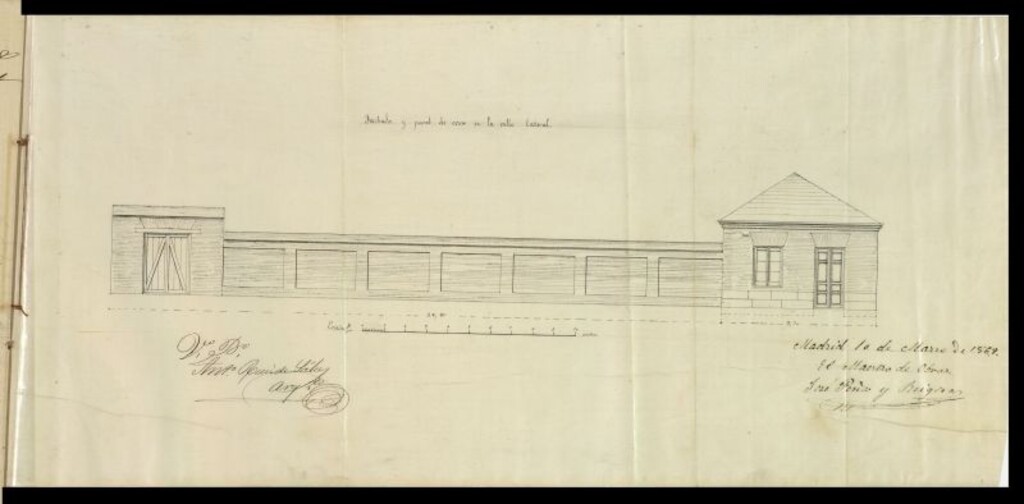 Miniatura de D. Ramón Fricol, para construir una casa en la zona de ensanche próximo a la Venta de la Alegria, en la carretera de Aragón.