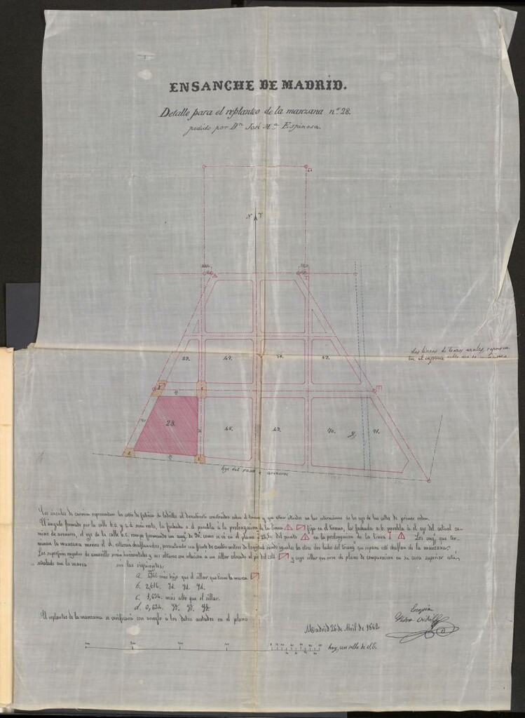Miniatura de D. José López y López, dueño de un terreno en el Paseo de Areneros, manzana 70. Solicitando licencia para construir en el mismo.