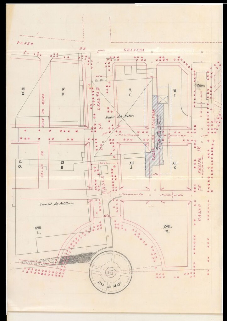 Miniatura de D. Ricardo Heredia, en solicitud de que se le marque la alineación y rasante en el solar de su propiedad de los terrenos del Buen Retiro en la calle de Felipe, nº 4 Villegas y Alarcón.