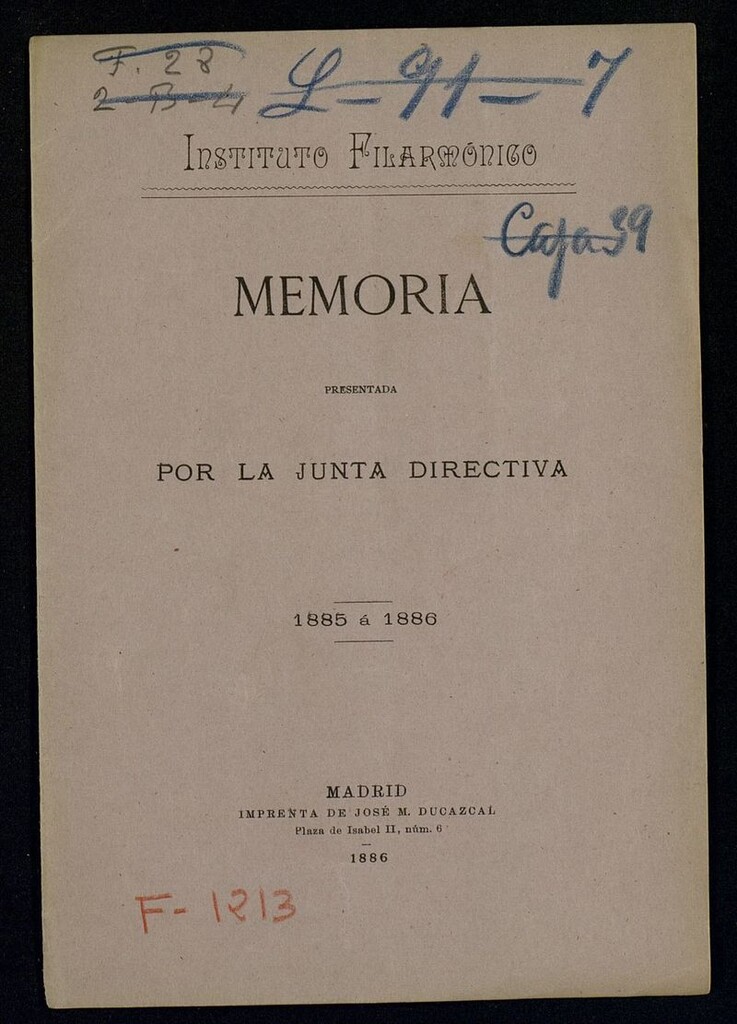 Miniatura de Memorias presentadas por la Junta Directiva, 1884 a 1885 y 1885 a 1886