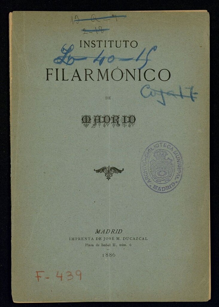 Miniatura de Instituto Filarmónico de Madrid