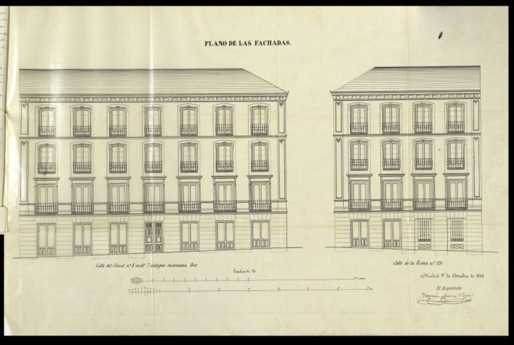 Miniatura de D. Luciano Gonzaléz, en solicitud de licencia para construir de nueva planta su casa calle del Clavel, nº 8.