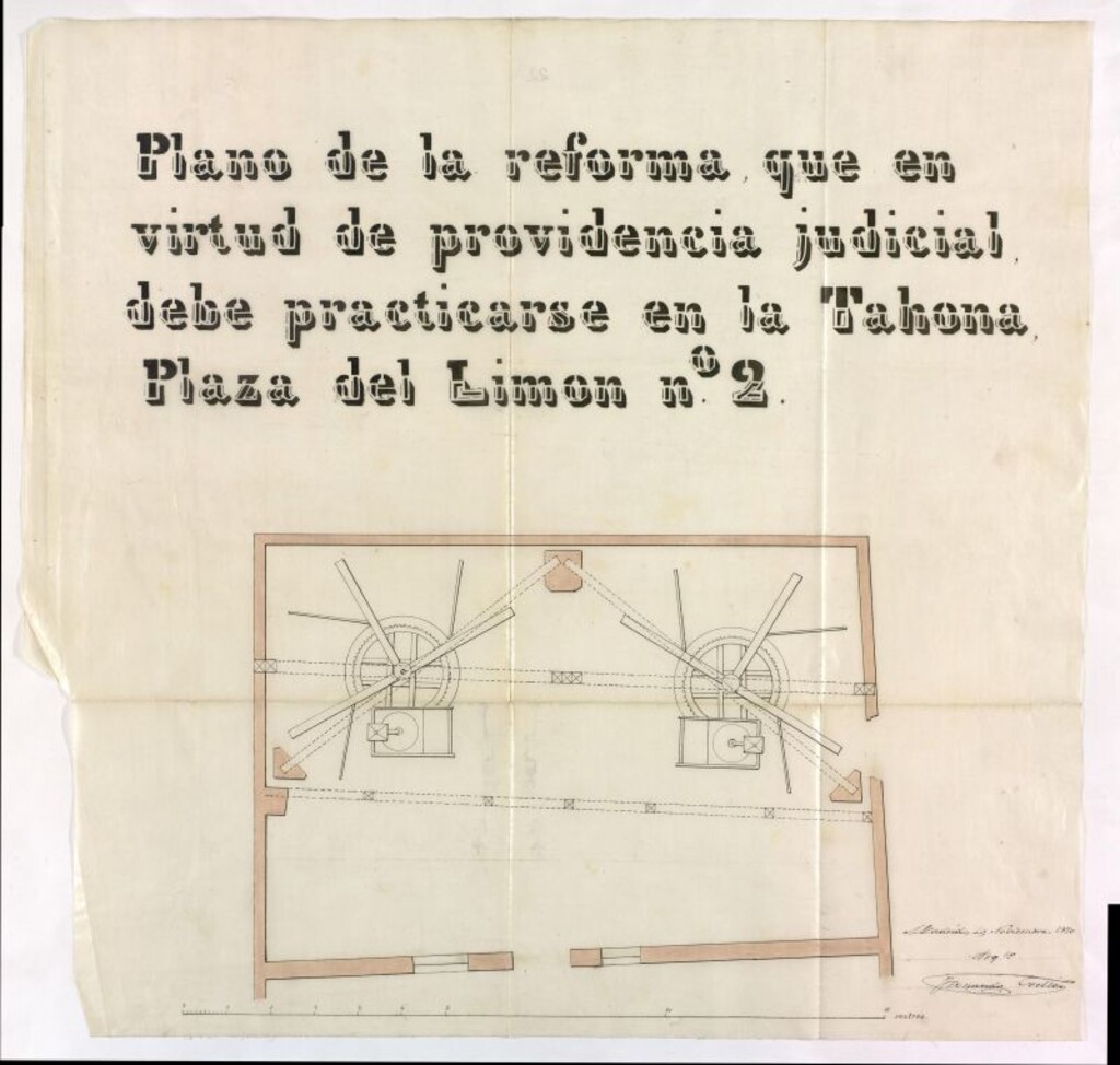 Miniatura de D. José Rodríguez, solicitando permiso para ejecutar varias obras en la casa nº 2 de la Plaza del Limón.