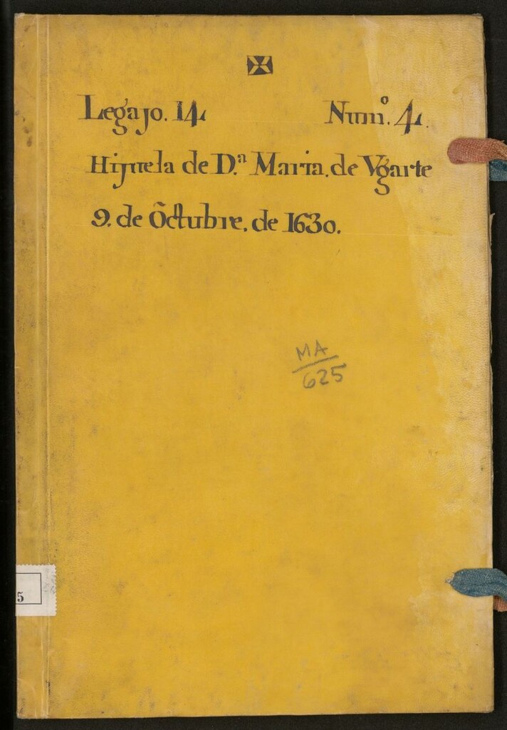 Miniatura de Hijuela de D[oñ]a María de Ugarte: 9 de Octubre de 1630