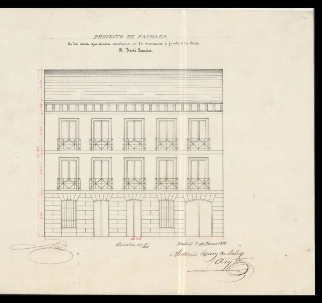 Miniatura de D. José García, en solicitud de licencia para construir de nueva planta frente a los Dolck, Carretera de Valencia.
