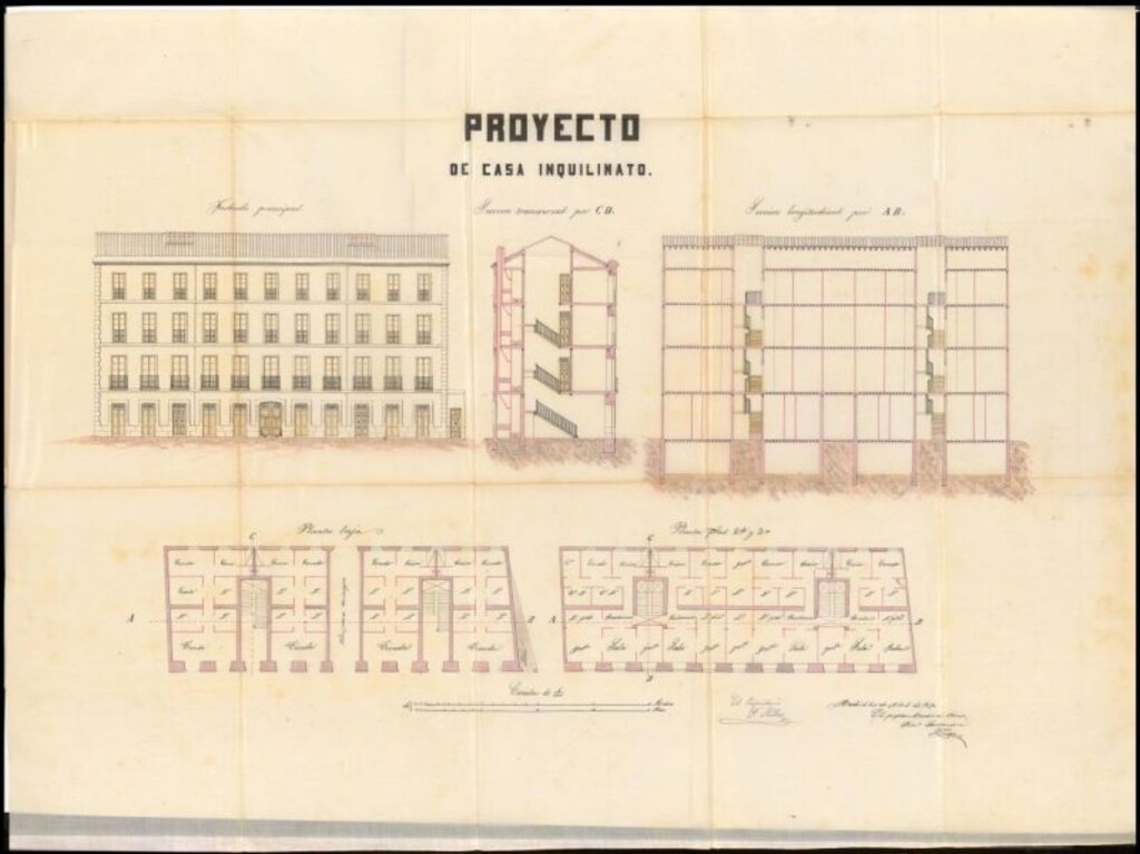 Miniatura de D. Francisco Rivas, para construir de nueva planta en la manzana 231.