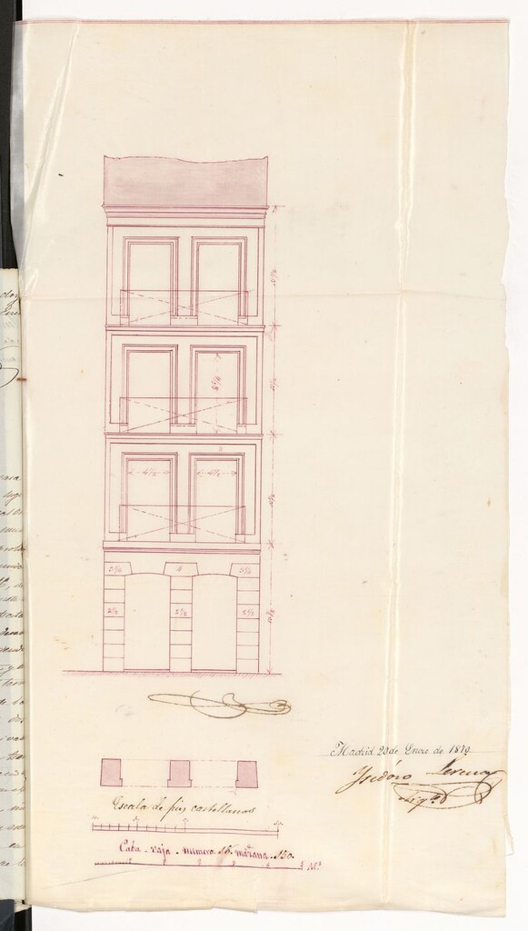 Miniatura de D. José Gurillo, para edificar en la Cava Baja nº 18.