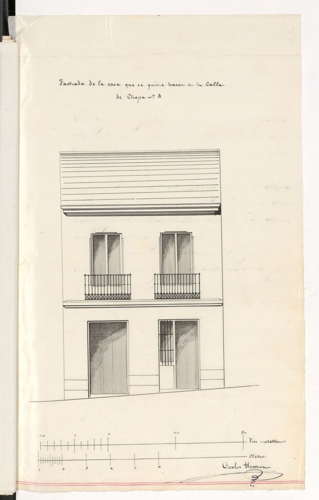 Miniatura de D Luisa González Cortázar en solicitud de lcencia para construir de nueva planta en la casa nº 4 calle de la Chopa