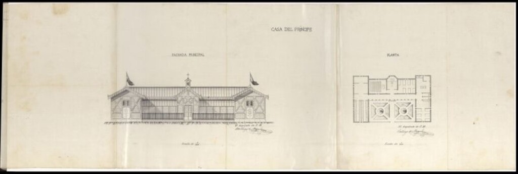 Miniatura de Con motivo de la construcción de un edificio en las afueras de la Puerta de S. Vicente, que con la denominación de casa del Principe se destine al amparo de las lavanderas y sus hijos