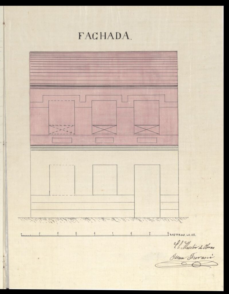 Miniatura de D. Prudencio Rodríguez, solicitando levantar un piso sobre la planta baja de la casa nº 15 calle nueva con vuelta a la del Cardenal Cisneros.