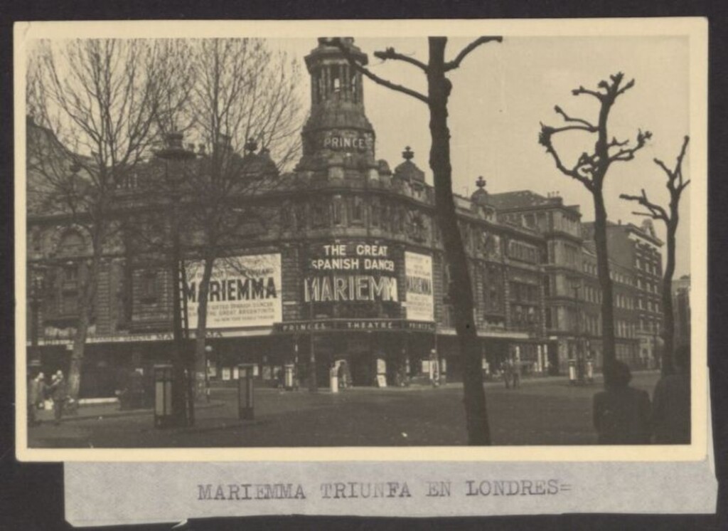Miniatura de Mariemma triunfa en Londres 1949