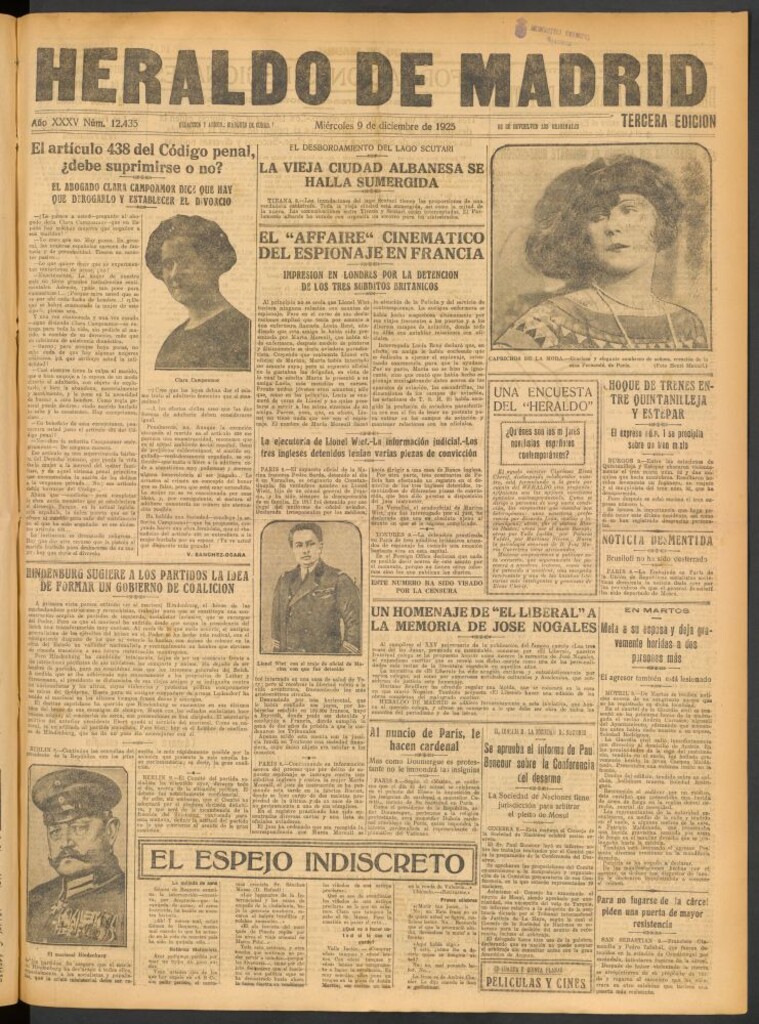 Miniatura de El artículo 438 del Código Penal, ¿debe suprimirse o no?: El abogado Clara Campoamor dice que hay que derogarlo y establecer el divorcio