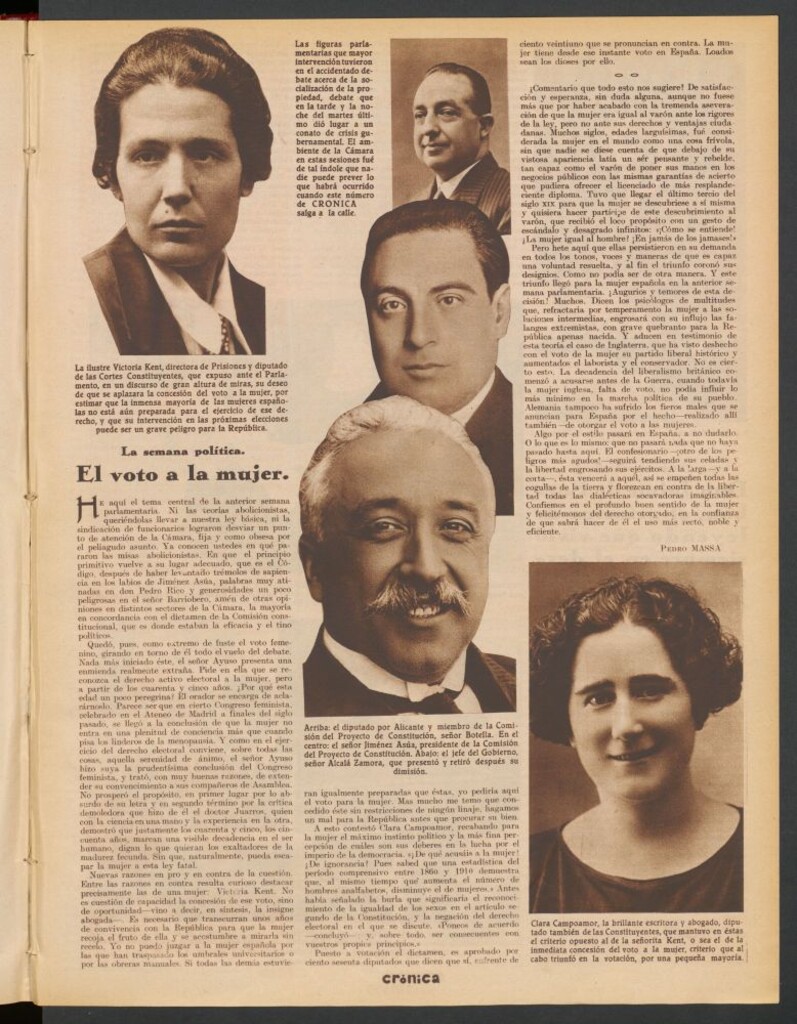 Miniatura de La semana política. El voto de la mujer