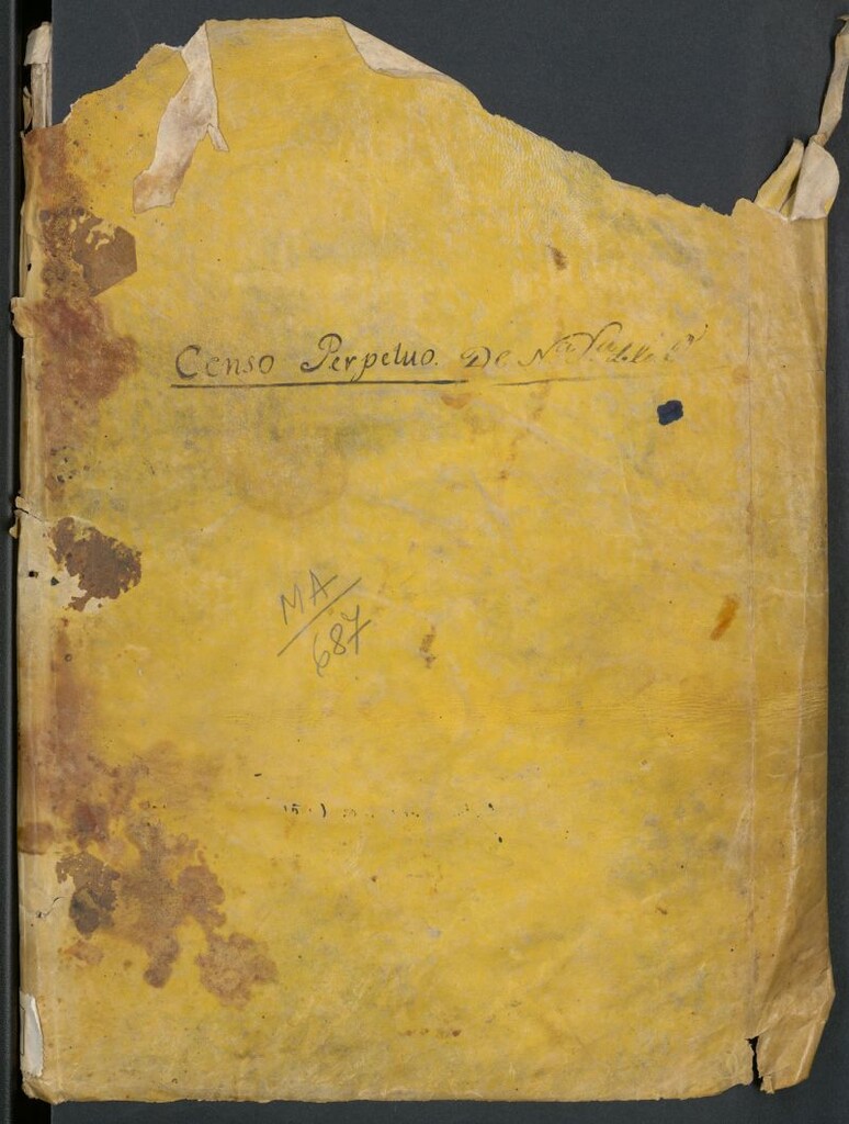 Miniatura de Censo perpetuo de N[uestr]a S[eñor]a de la O