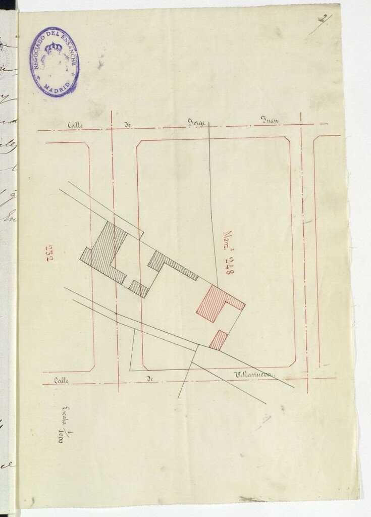 Miniatura de D. Elisea Vinyado, pra edificar en el interior de la manzana 248.