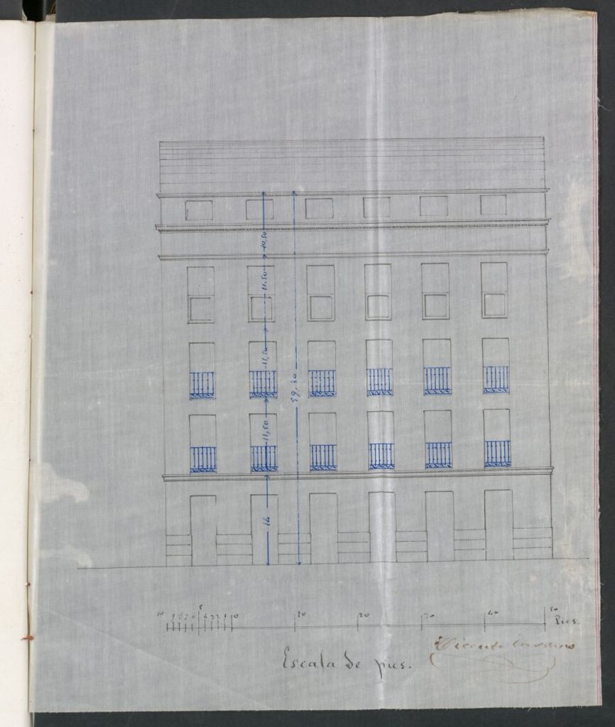 Miniatura de Dª María de Arrieta, solicitando edificar de nueva planta en un terreno afueras de la Puerta de Atocha.
