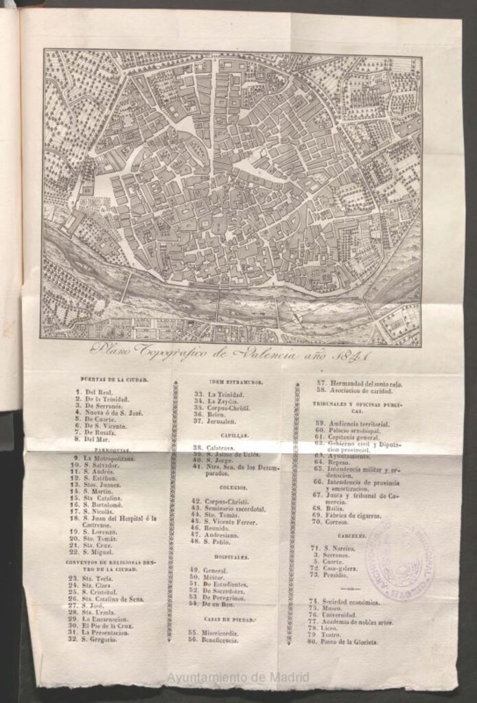 Miniatura de Manual de forasteros en Valencia, o sea, guía segura para encontrar las cosas más apreciables y dignas de saberse que hay en ella, sin necesidad de preguntar : contiene muchos artículos y noticias curiosas e interesantes, como se advierte por la sola lect