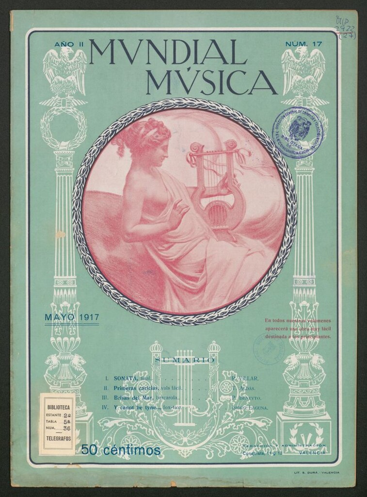 Miniatura de MUNDIAL Música. n. 17, mayo 1917