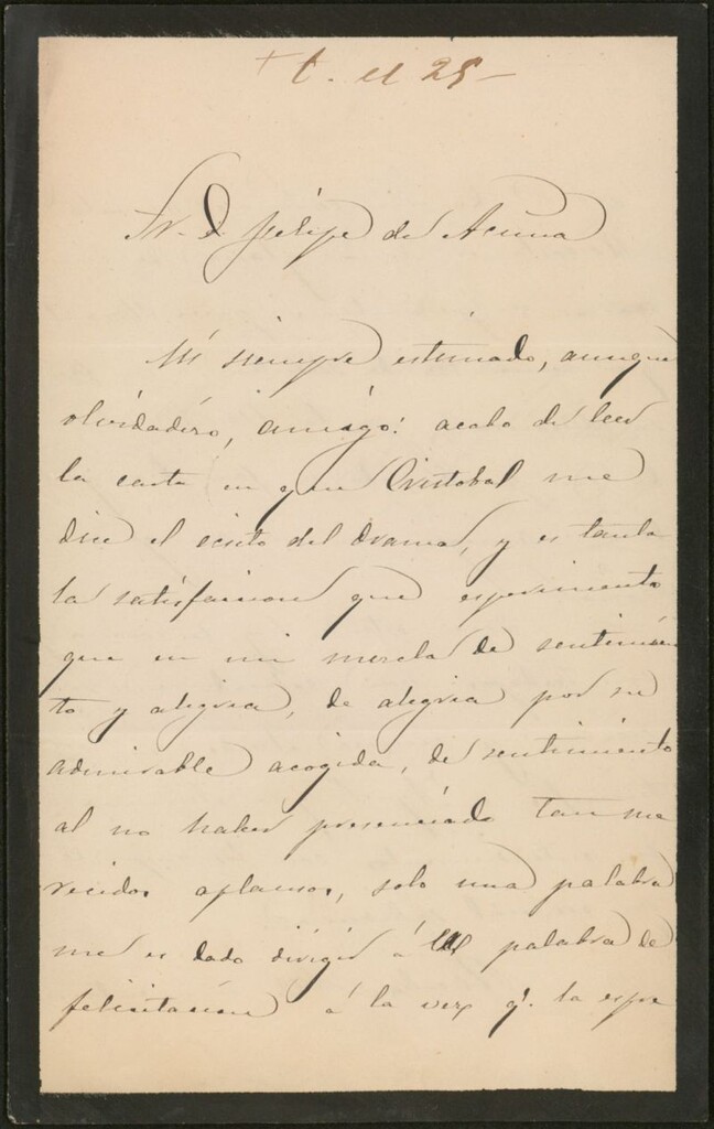 Miniatura de [Carta], [s.a., s.l] a Felipe de Acuña