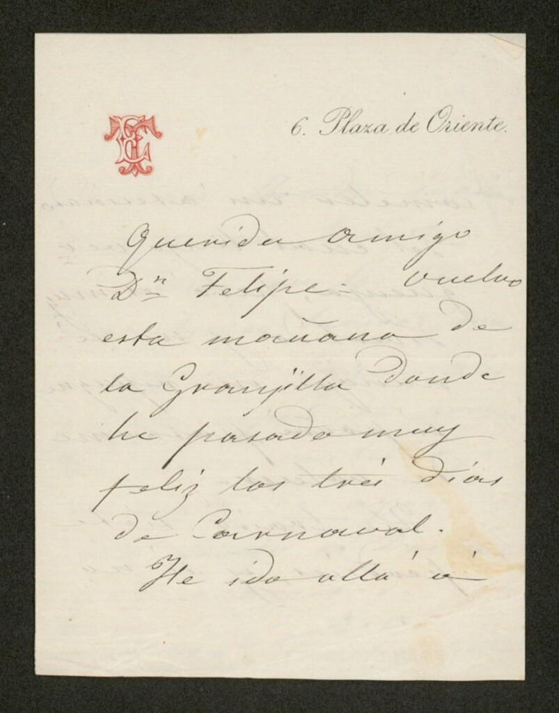 Miniatura de [Carta], [s.a.] Madrid, a Felipe de Acuña
