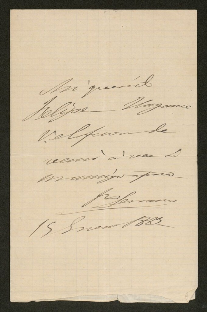 Miniatura de [Carta], 1883 Enero 15, [s.l.], a Felipe de Acuña 