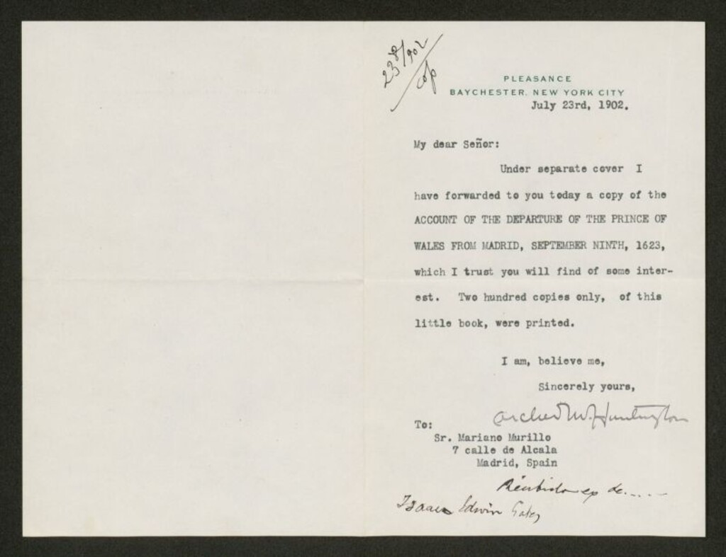 Miniatura de [Carta], 1902 julio 23, Nueva York a Mariano Murillo