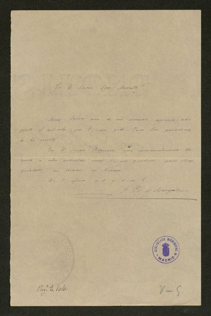Miniatura de [Carta], [s.a.], [s.l.] a José Morato
