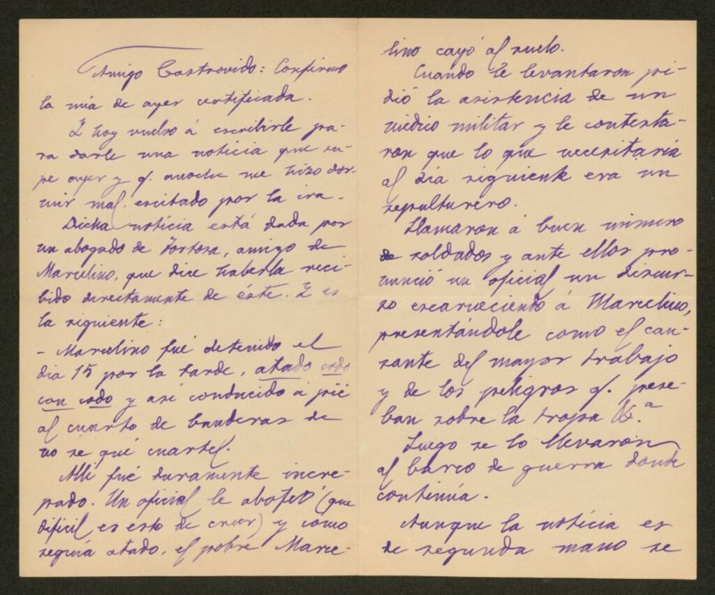 Miniatura de [Carta], [s.a., s.l.], a Castrovido