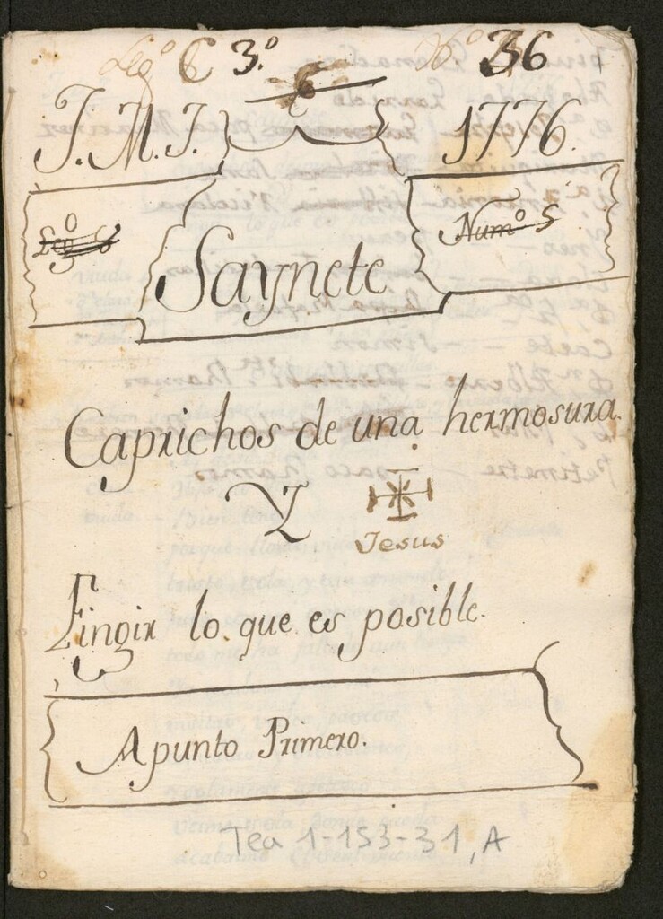 Miniatura de Caprichos de una hermosura y Fingir lo que es posible