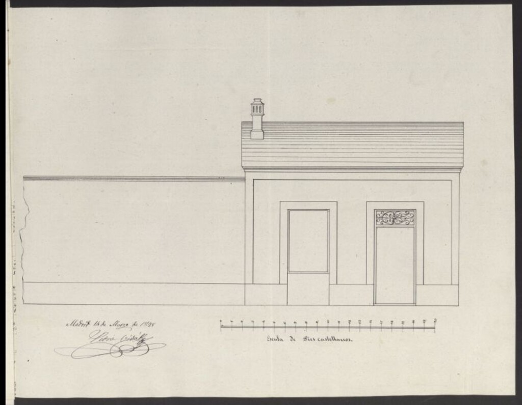 Miniatura de D. Antonio San Juan, solicitando cercar un terreno y levantar en el interior una casa, camino alto de Vicálvaro.