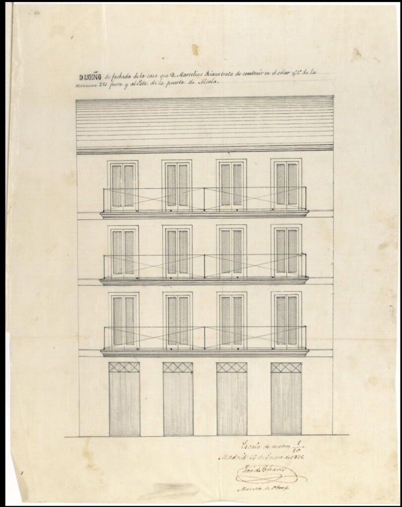 Miniatura de D. Marcelino Riaza, solicitando permiso para construir en un solar a la izquierda  de la Carretera de Aragón, manzana 290.